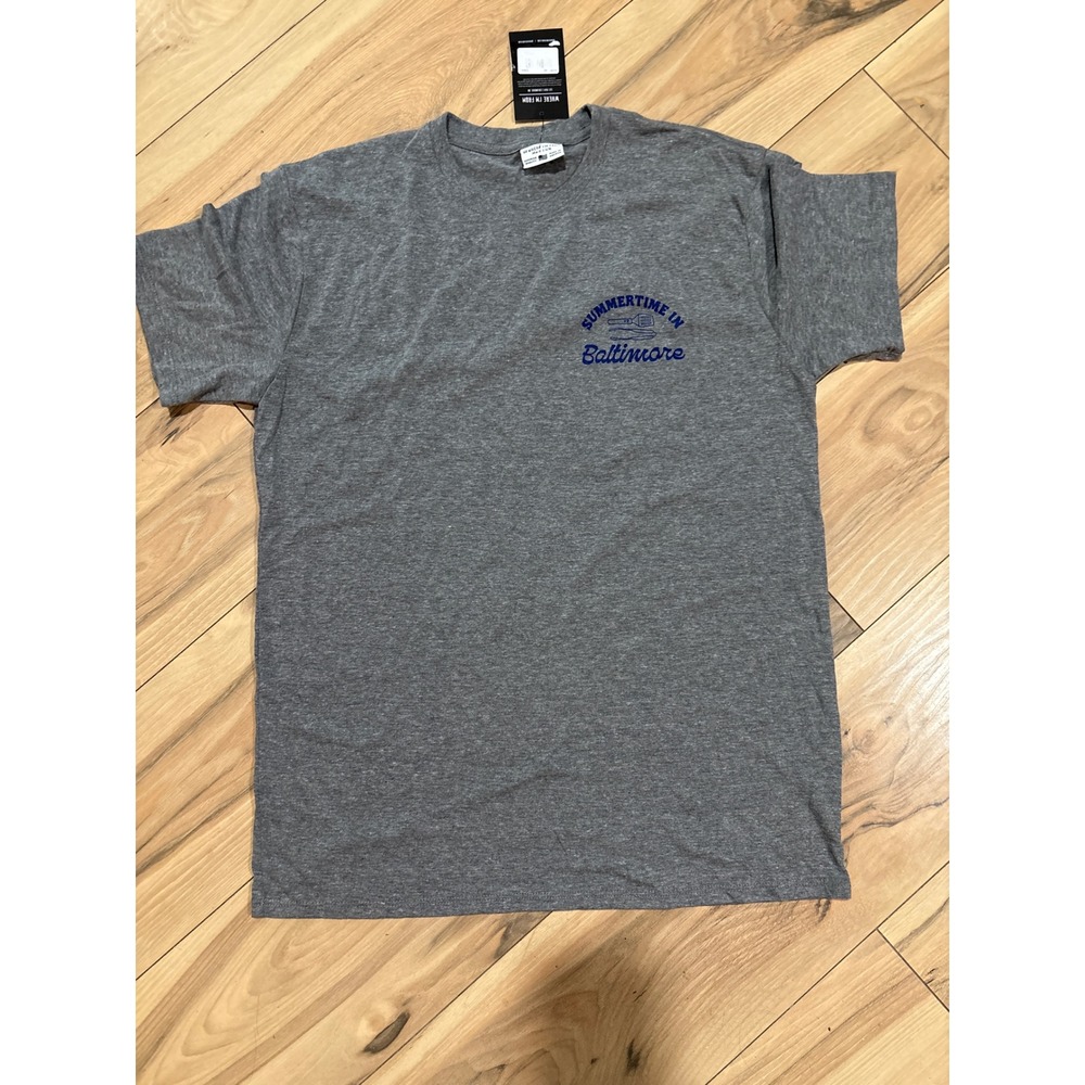 Mens Where I'm From Gray Baltimore Graphic T Shirt Medium BBQ Summer‎